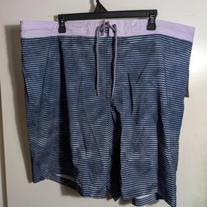 George Blue and Purple Board Shorts Relaxed Fit